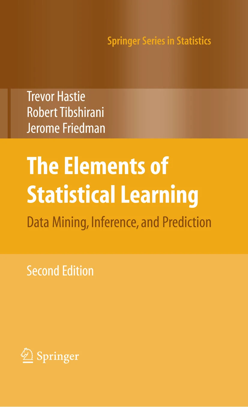 The book cover of The Elements of Statistical Learning